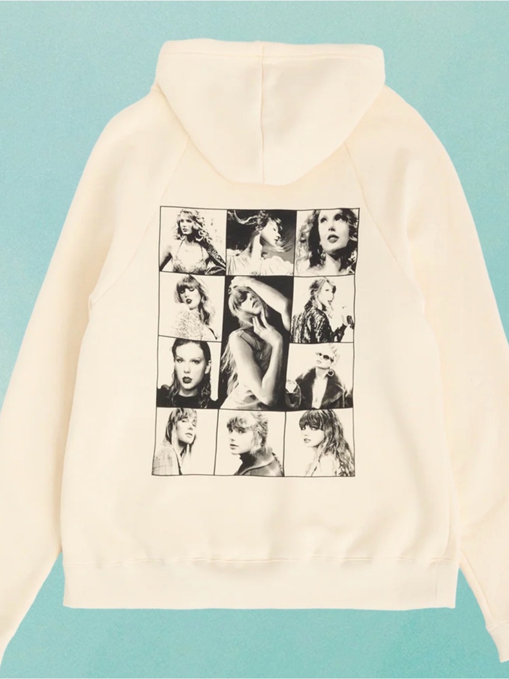TAYLOR SWIFT THE ERAS TOUR BEIGH HOODIE size XL Swiftie